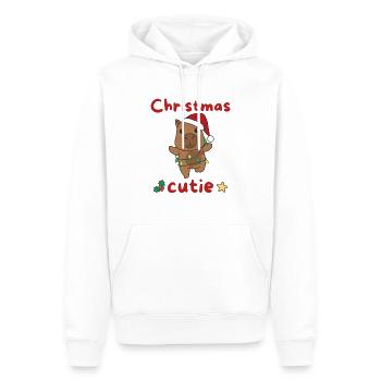 Capybara Weihnachten Capybaras Christmas Cutie - Männer Premium Bio Hoodie - Weiß - Vorne - Nico (187cm)