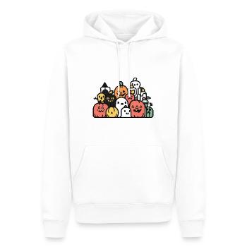 Halloween Symbol Party Crew - Männer Premium Bio Hoodie - Weiß - Vorne - Nico (187cm)