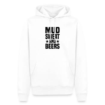 Dirt Bike Racing Dirt Track Motocross - Men’s Premium Organic Hoodie - white - Front - Nico (187cm)