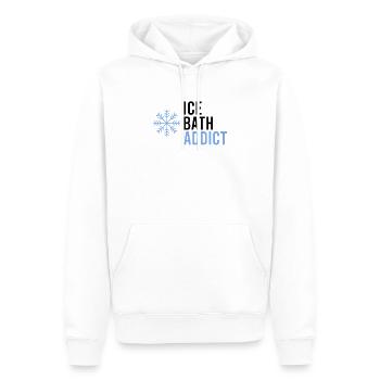Ice Bathing Healthy Cold Ice Swimming Cold - Men’s Premium Organic Hoodie - white - Front - Nico (187cm)