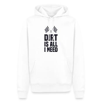Dirt bike race track motocross - Men’s Premium Organic Hoodie - white - Front - Nico (187cm)