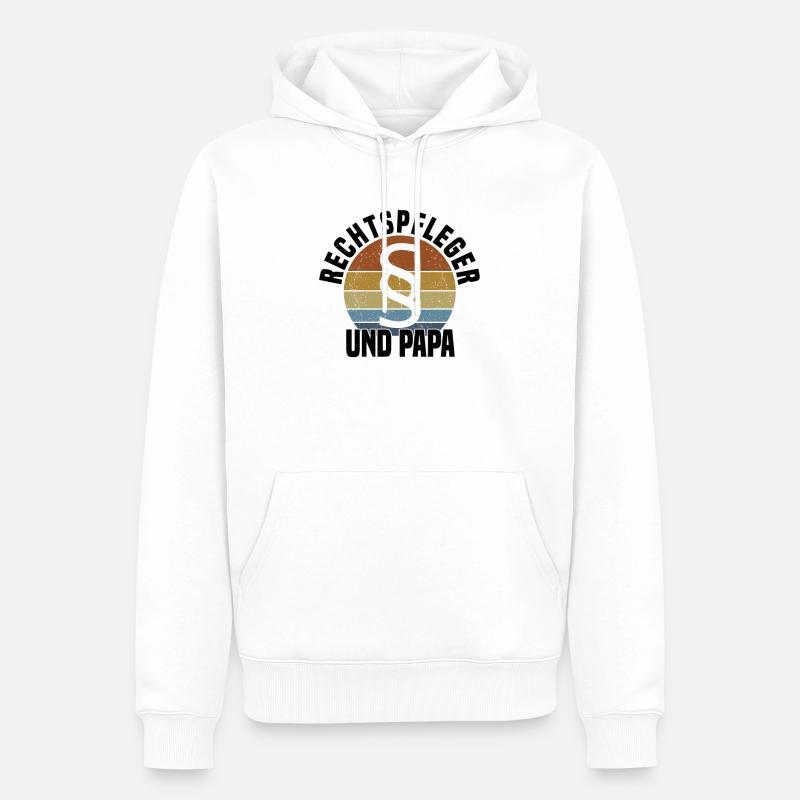 Assistante juridique Rechtspfleger - Sweat à capuche Premium bio Homme - blanc