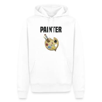 Painting Art Painter Artist Art - Men’s Premium Organic Hoodie - white - Front - Nico (187cm)