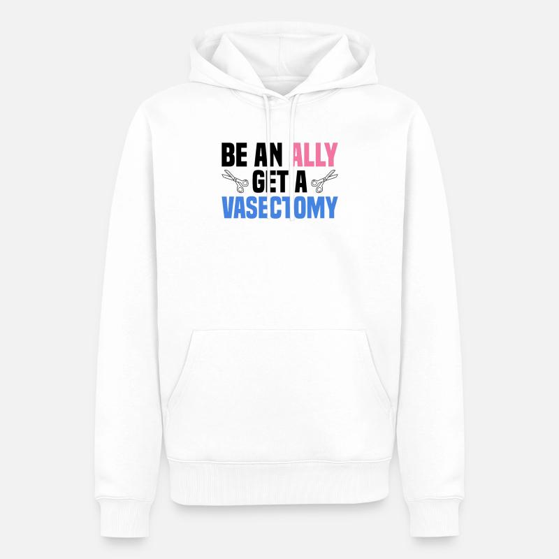 Vasectomie Chirurgie du bébé - Sweat à capuche Premium bio Homme - blanc