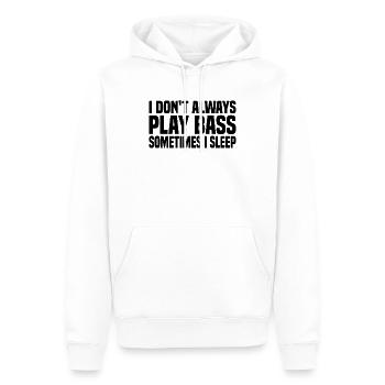 Bass Guitar Instrument Bassist - Men’s Premium Organic Hoodie - white - Front - Nico (187cm)