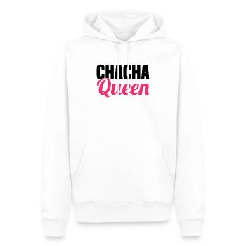 Musique de danse chacha pratiquant le latin - Sweat à capuche Premium bio Homme - blanc - Devant - Nico (187cm)