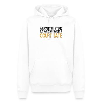 Application de la loi par le shérif - Sweat à capuche Premium bio Homme - blanc - Devant - Nico (187cm)