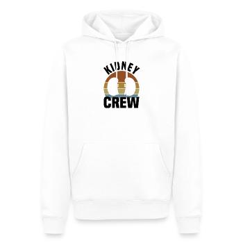 Nierentransplantation Cancer Disease Awareness - Männer Premium Bio Hoodie - Weiß - Vorne - Nico (187cm)