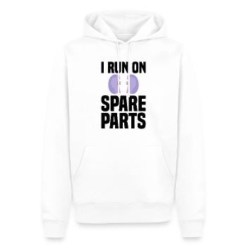 Nierentransplantation Cancer Disease Awareness - Männer Premium Bio Hoodie - Weiß - Vorne - Nico (187cm)