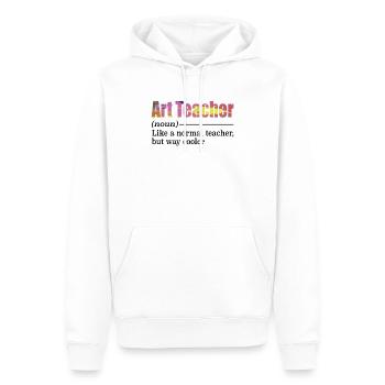 Art Teacher Painter School Artist Brush - Men’s Premium Organic Hoodie - white - Front - Nico (187cm)