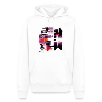 Abstract Art - Urban Diversity 1 - Männer Premium Bio Hoodie - Weiß - Vorne - Nico (187cm)