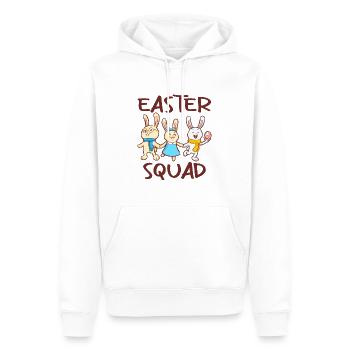 Chasse aux œufs de l’escouade de Pâques - Sweat à capuche Premium bio Homme - blanc - Devant - Nico (187cm)
