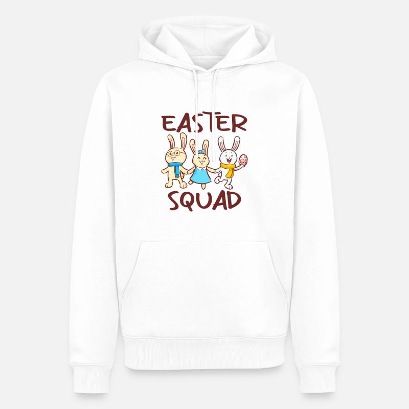 Easter Squad Egg Hunt - Männer Premium Bio Hoodie - Weiß