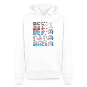 Bester Papa der Welt seit 1998 Vatertag - Männer Premium Bio Hoodie - Weiß - Vorne - Nico (187cm)