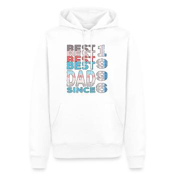 Bester Papa der Welt seit 1996 Vatertag - Männer Premium Bio Hoodie - Weiß - Vorne - Nico (187cm)