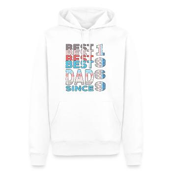 Bester Papa der Welt seit 1969 Vatertag Geburtstag - Männer Premium Bio Hoodie - Weiß - Vorne - Nico (187cm)