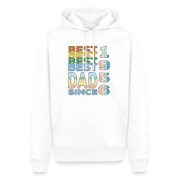 Bester Papa der Welt seit 1956 Vatertag Geburtstag - Männer Premium Bio Hoodie - Weiß - Vorne - Nico (187cm)