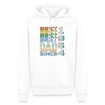 Bester Papa der Welt seit 1954 Vatertag - Männer Premium Bio Hoodie - Weiß - Vorne - Nico (187cm)