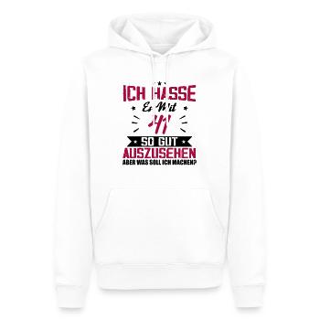 Ich hasse es mit 41 Geburtstag Gut Aussehen - Männer Premium Bio Hoodie - Weiß - Vorne - Nico (187cm)