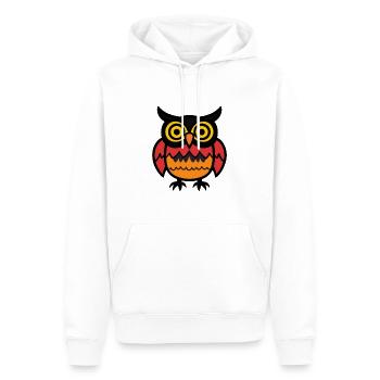 Eule Halloween Comic Lustig - Männer Premium Bio Hoodie - Weiß - Vorne - Nico (187cm)