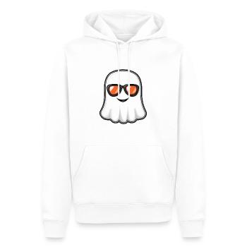 Fantôme Halloween Cool - Sweat à capuche Premium bio Homme - blanc - Devant - Nico (187cm)
