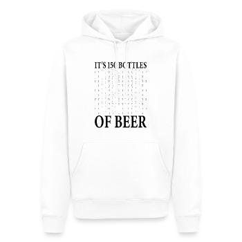 150 Bier Challenge Party Urlaub Malle - Männer Premium Bio Hoodie - Weiß - Vorne - Nico (187cm)