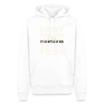 150 Bier Challenge Party Kühles Blondes - Männer Premium Bio Hoodie - Weiß - Vorne - Nico (187cm)