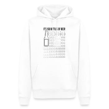 150 Bier Challenge Party Kühles Blondes - Männer Premium Bio Hoodie - Weiß - Vorne - Nico (187cm)
