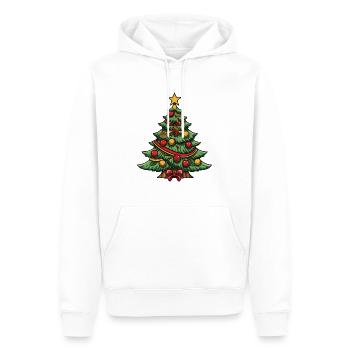 Sapin de Noël Noël - Sweat à capuche Premium bio Homme - blanc - Devant - Nico (187cm)
