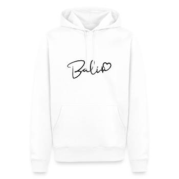 Bali Herzschlag - Männer Premium Bio Hoodie - Weiß - Vorne - Nico (187cm)