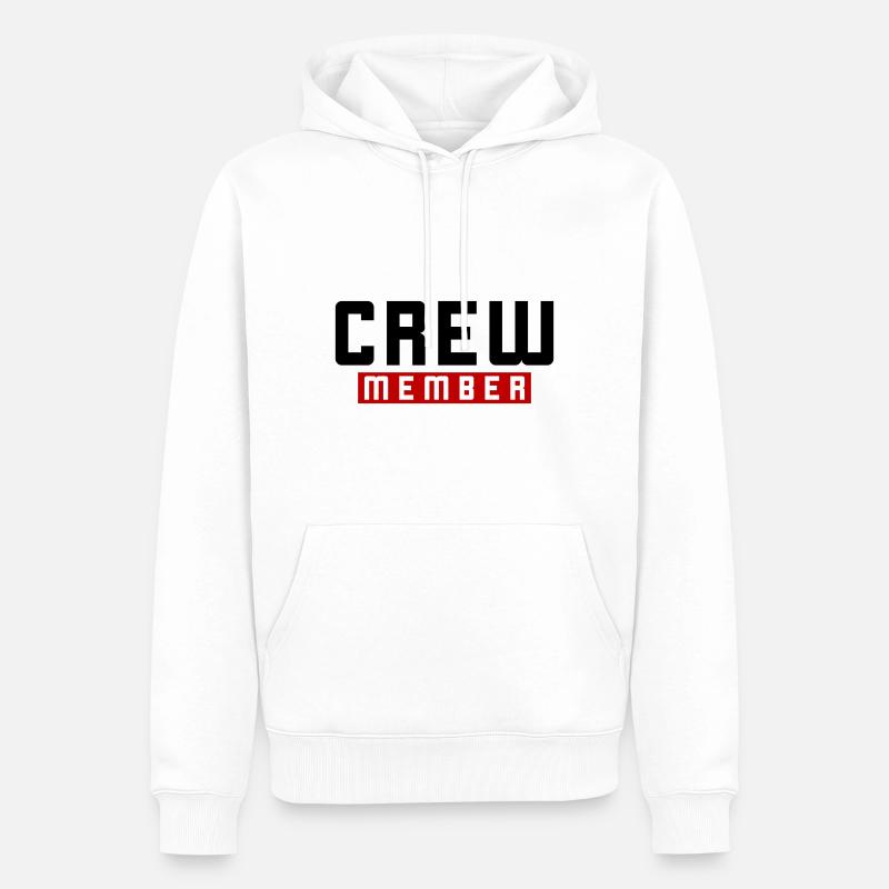 Membre d’équipage - Sweat à capuche Premium bio Homme - blanc