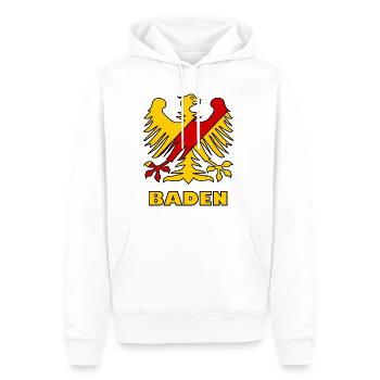 Le Badnerland - Sweat à capuche Premium bio Homme - blanc - Devant - Nico (187cm)