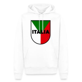 Fans d’Italila - Sweat à capuche Premium bio Homme - blanc - Devant - Nico (187cm)