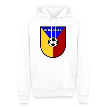 Fußballer aus Rumänien - Männer Premium Bio Hoodie - Weiß - Vorne - Nico (187cm)