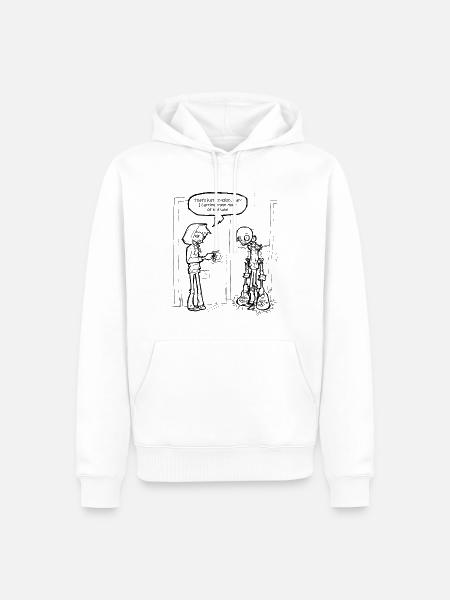 Necromanina; Big Burden - Männer Premium Bio Hoodie - Weiß