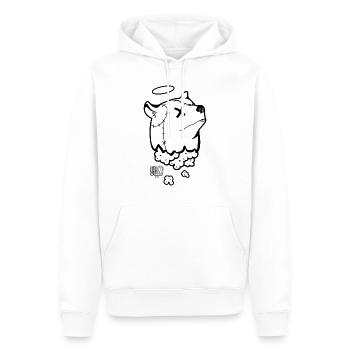 TEDDY BEAR - Sweat à capuche Premium bio Homme - blanc - Devant - Nico (187cm)