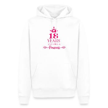18 Jahre Geburtstag - Männer Premium Bio Hoodie - Weiß - Vorne - Nico (187cm)