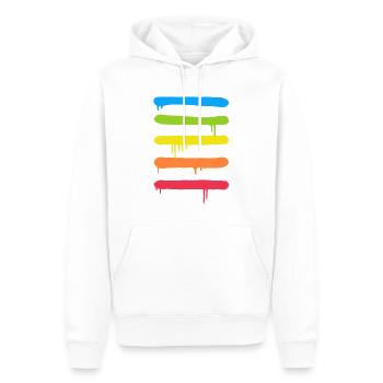 Trendy Cool Graffiti Tag Lines - Men’s Premium Organic Hoodie - white - Front - Nico (187cm)