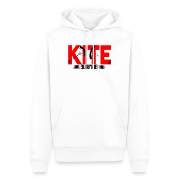 Kitesurfen - Männer Premium Bio Hoodie - Weiß - Vorne - Nico (187cm)