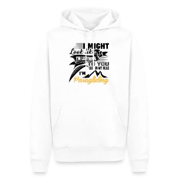 Paragliding - Männer Premium Bio Hoodie - Weiß - Vorne - Nico (187cm)