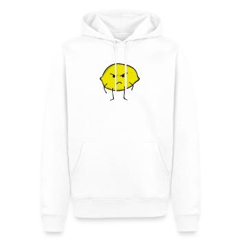 Zitrone - Männer Premium Bio Hoodie - Weiß - Vorne - Nico (187cm)