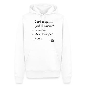 Kaameløtt - Réplique Culte - Citation Drôle - Sweat à capuche Premium bio Homme - blanc - Devant - Nico (187cm)