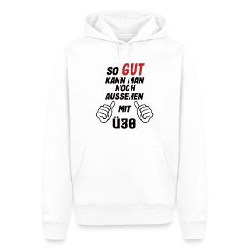 So Gut Kann Man Noch Aussehen Mit ü30 Lustig - Männer Premium Bio Hoodie - Weiß - Vorne - Nico (187cm)