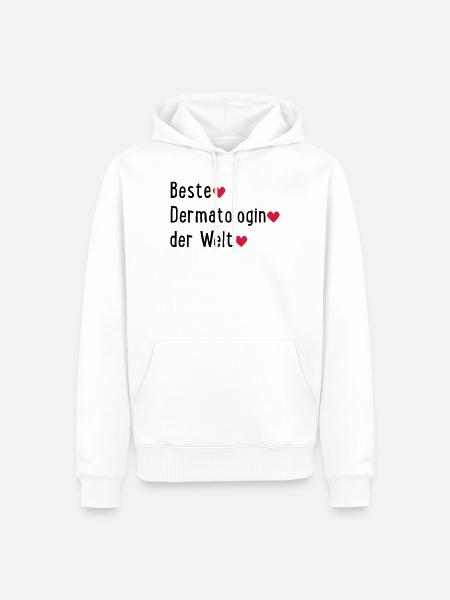 bestedermaderwelt - Männer Premium Bio Hoodie - Weiß