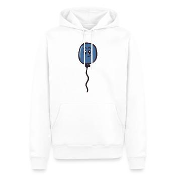 Ballon - Sweat à capuche Premium bio Homme - blanc - Devant - Nico (187cm)
