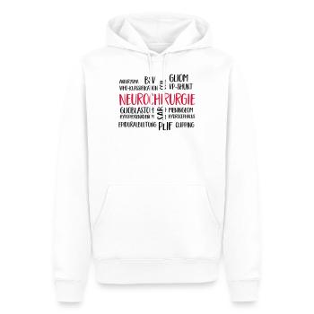 nuage de neurochirurgie - Sweat à capuche Premium bio Homme - blanc - Devant - Nico (187cm)
