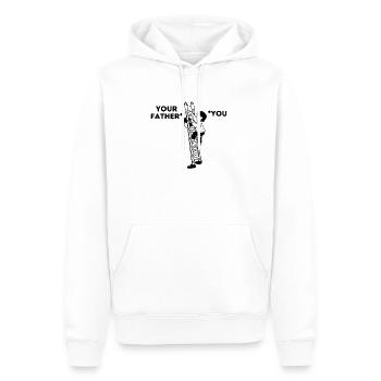 cadeau de tête drôle de conception de père - Sweat à capuche Premium bio Homme - blanc - Devant - Nico (187cm)