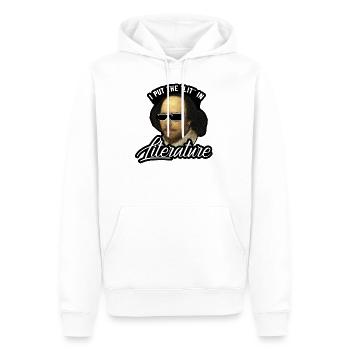 Shakespeare Literatur Leseratte - Männer Premium Bio Hoodie - Weiß - Vorne - Nico (187cm)