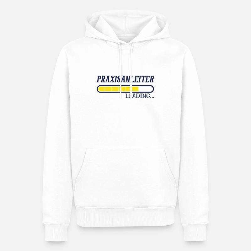 Werdender Praxisanleiter - Männer Premium Bio Hoodie - Weiß