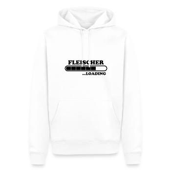 Fleischer Spruch Metzger Lustig Fleischer Geschenk - Männer Premium Bio Hoodie - Weiß - Vorne - Nico (187cm)
